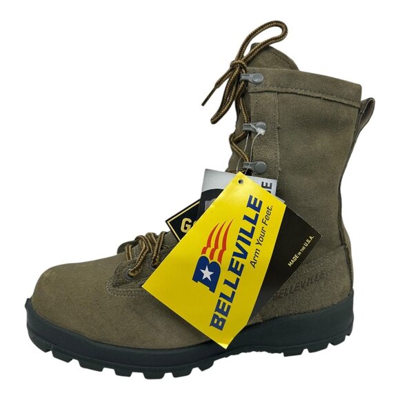 Belleville 675ST SZ.10.5R Mens Vibram Sole Steel Toe Military Boots Suede NWTS - Picture 10 of 15